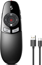 Rechargeable Presentation Clicker Wireless Presenter Remote w Laser Pointer by HEYLACOOLX