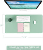 YSAGi Non-Slip Leather Desk Pad, Waterproof Laptop Computer Desk Keyboard Mat - Image 7