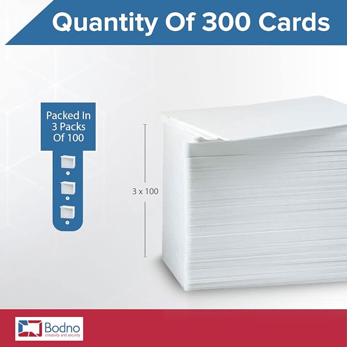 300 Pack - Bodno Premium CR80 30 Mil Graphic Quality PVC Cards - Image 3