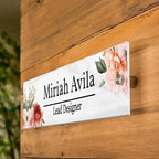 Personalized Office Door Sign, Custom Acrylic Name Plate - Image 3