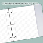 POPRUN Loose Leaf Paper, 8.5" x11" College Ruled, 100GSM / AA Grade Bulk Lined - Image 5