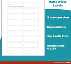 Premium Label Supply White Sticker Address Labels – 3" x 1" – Laser/Inkjet - Image 4