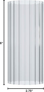 Sunwo Glass Shade Straight Cylinder Glass Lamp Shade Replacement - Image 7