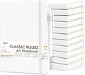 feela 12 Pack Notebooks Journals Bulk, Hardcover Notebook Classic Ruled Lined by feela