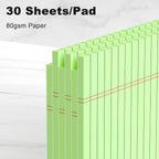 AILZFEI Green Legal Pad Note Pads 8.5 x 11 inch, Wide Ruled Clear Print Writing - Image 3