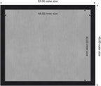 Amanti Art Black Framed Magnetic Board 45x53 Oversize Vision Board - Image 2