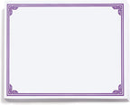 PaperDirect Purple on White Classic Specialty Certificates, 8½ x11, Foil Accents by PaperDirect