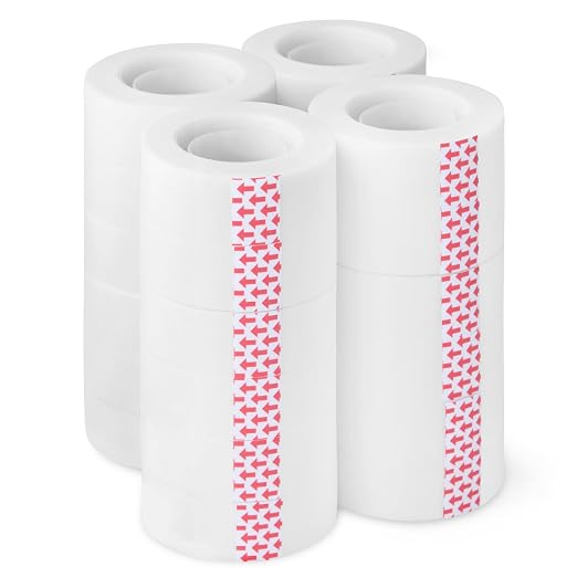 Amazon Basics Matte Finish Tape, Invisible Tape, 3/4" x 1000", Transparent by AmazonBasics