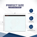 AUKSales TOP Sturdy Graph Desk Pad, 1/4 Quad Grid, 50 Sheets Per Pad, 80 GSM - Image 3