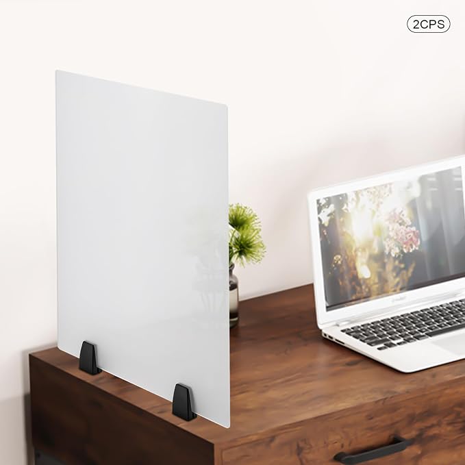 Desk Divider, 24 x 18 inch Acrylic Desk Privacy Panels, Privacy Desk Screen - Image 2