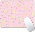 IMAYONDIA Pink Kawaii Mouse Pad, Cute Moon Bunny Small Mouse Mat，Aesthetic by IMAYONDIA