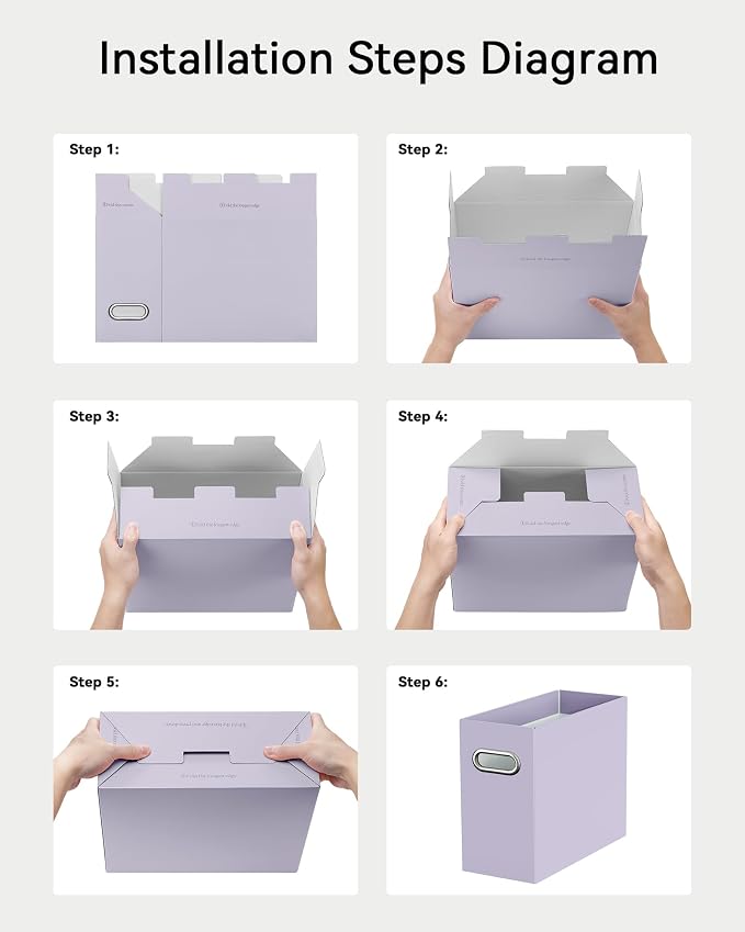 Oterri Cardboard File Organizer Box - Image 5