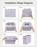 Oterri Cardboard File Organizer Box - Image 4