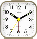 Tinload Small Battery Operated Analog Travel Alarm Clock Silent Non Ticking by Tinload