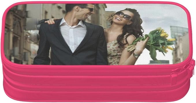 Nigmuye Custom Pencil Case Personalized Add Photo Text Pen Bag Large Capacity - Image 9
