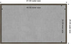 Amanti Art Grey Framed Magnetic Board 25x41 Large Vision Board - Image 4