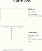 FLEXISPOT EN1 One-Piece Standing Desk - Image 5