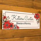 Personalized Office Door Sign, Custom Acrylic Name Plate by Unknown