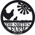 Personalized Chicken Farm Sign, Custom Chicken Coop Signs by ENFODREAM