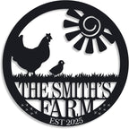 Personalized Chicken Farm Sign, Custom Chicken Coop Signs by ENFODREAM