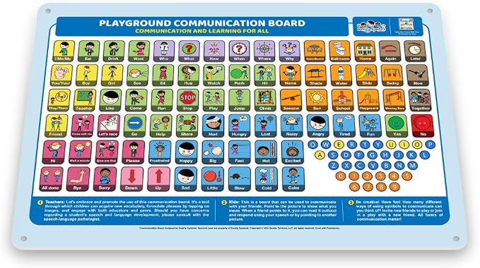 Outdoor Rated Plastic School Playground Communication Board - Image 2