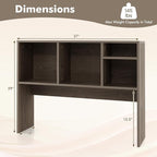 Tangkula Desktop Bookshelf, Countertop Storage Hutch - Image 3
