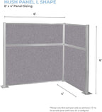 Versare Hush Panel Cubicle Kit | Workstation Partition Walls | Sound Dampening - Image 4