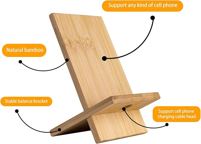 Healfyya Bamboo Tablet Holder - Image 2