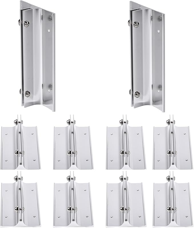 10 Pack 6" Length Aluminum Corridor Sign Holder, 1/8" Substrate, Corridor Mount by SINKAA
