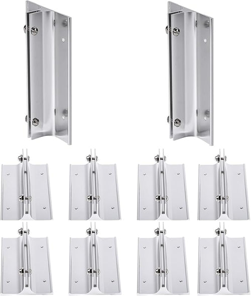 10 Pack 6" Length Aluminum Corridor Sign Holder, 1/8" Substrate, Corridor Mount by SINKAA