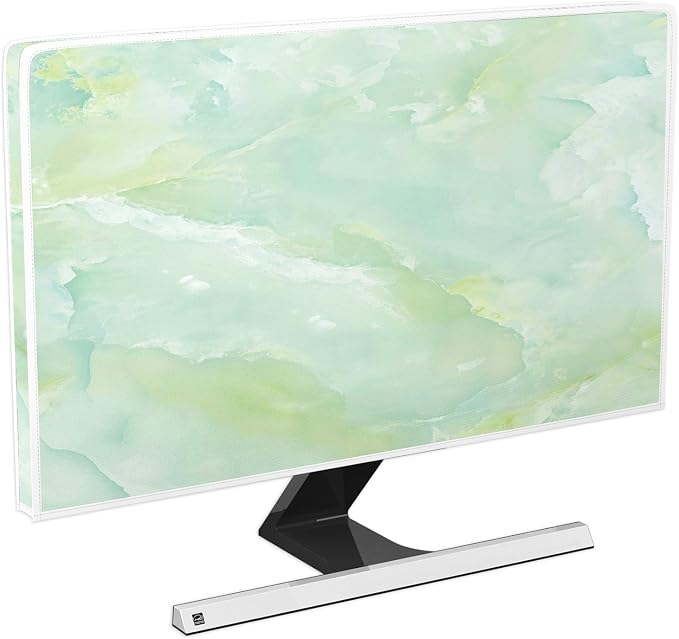 Baocicco Sage Green Marble Waterproof TV Dust Cover 45, 48 Inch Anti-Static by Baocicco