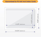 Clear Adhesive 4" x 6" Index Card Pockets - Image 4