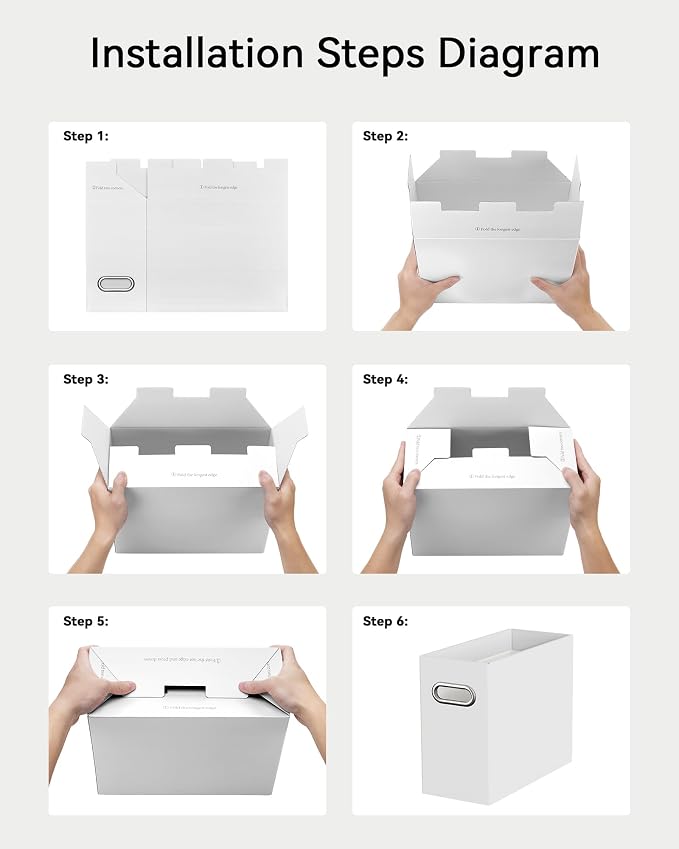 Oterri Cardboard File Organizer Box - Image 5