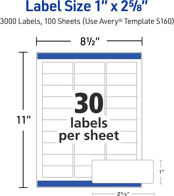 Avery Easy Peel Printable Address Labels - Image 6