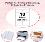 BESTEASY 2x4 Shipping Labels, FBA 10 Up Address mailing Labels, 100 Sheets - Image 3
