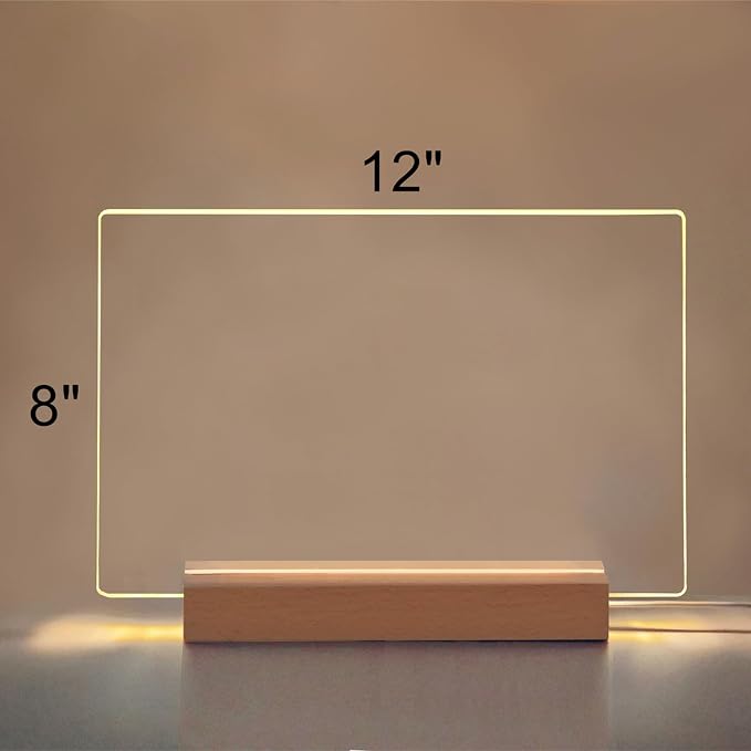 SetGame Led Note Board with Colors 7 Pens, Light Up Dry Erase Board with Stand - Image 3