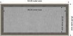 Amanti Art Grey Framed Magnetic Board 25x53 Oversize Vision Board - Image 2
