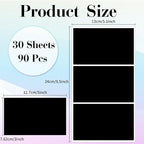 STARLIBOO Removable Colored Labels Stickers, 3X5 Inch Removable Large Label - Image 2