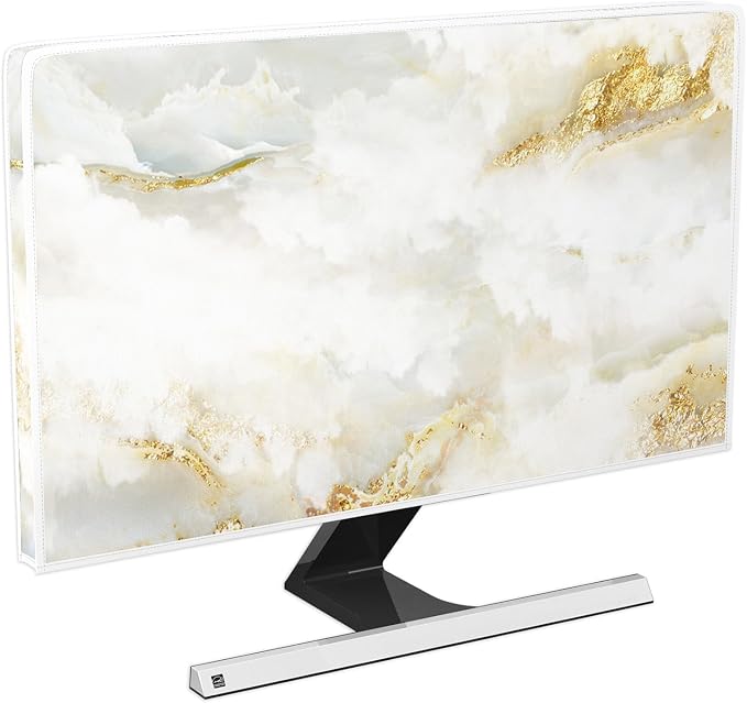Baocicco White Gold TV Display Screen Cover by Baocicco