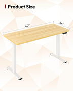SANODESK Electric Standing Desk 60 x 24 Inches Whole-Piece Desktop Height - Image 2