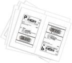 BESTEASY 16000 Round Corner Half Sheet Self Adhesive Shipping Labels by BESTEASYLABELPRINTER