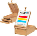 MEEDEN Large Tabletop Easel Sketchbox, Adjustable Solid Beech Wood Desktop by MEEDEN