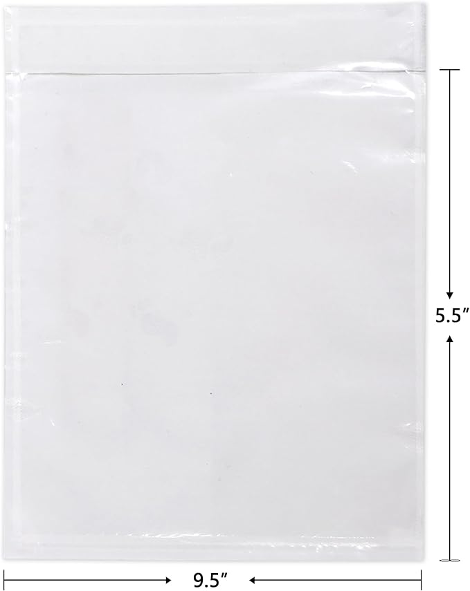 iMailer - 200 PCS 9.5"x12" Packing List Pouch- Clear Plastic Envelopes - Image 2