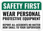 1PC Safety Sign, 14 x 10 Inches by Venicor