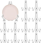LonlyEagle 12 Pack 7 Inch Clear Plastic Easels or Stand/Plate Holders to by LonlyEagle
