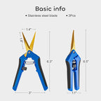 GROWNEER 3 Packs 6.5 Inch Pruning Shears - Image 4