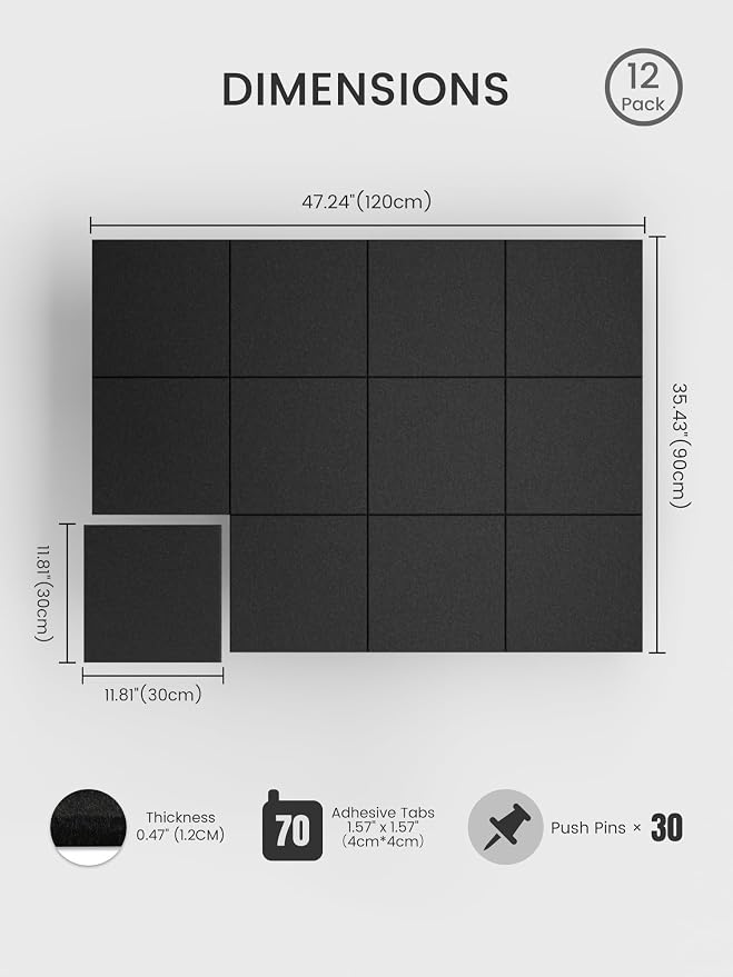 Bumusty Large Cork Board 47"x35" Alternative - Image 2