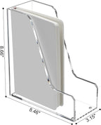 SANRUI 2 Pack Acrylic Magazine File Holder, Vertical File Sorter Holders Desk - Image 2