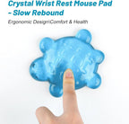 Lucocia Silicone Gel Mouse Wrist Rest, Cute Turtle Shape Ergonomic Elbow Mouse - Image 2