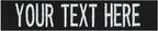 Custom Uniform Name Tapes Solid Colors. Black Fabric, 5 Inch Sew on by NORTHERNSAFARI